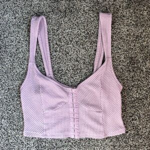 Urban Outfitters Lilac Ribbed Top